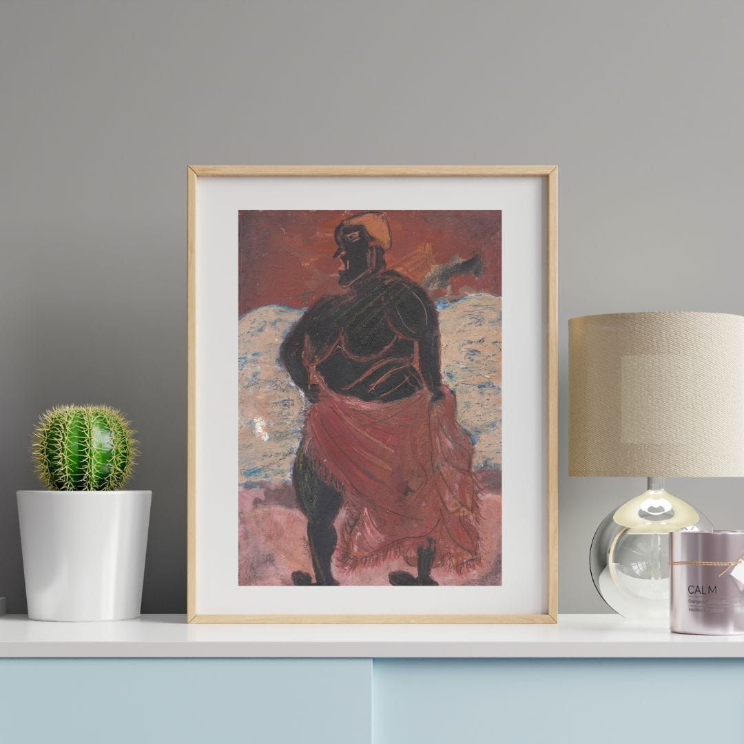 Posters, Prints, & Visual Artwork Woman With Red Cloth Print - Bullfighter