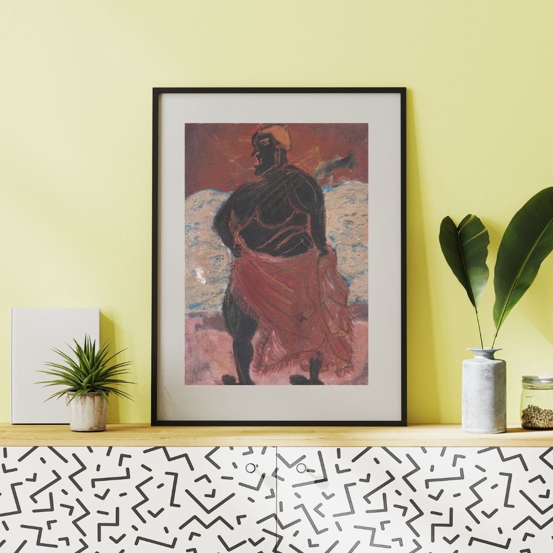 Posters, Prints, & Visual Artwork Woman With Red Cloth Print - Bullfighter