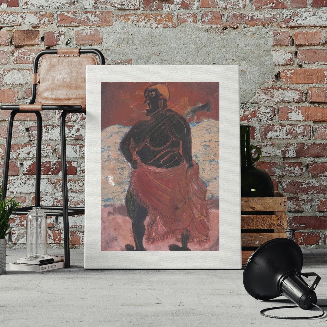 Posters, Prints, & Visual Artwork Woman With Red Cloth Print - Bullfighter