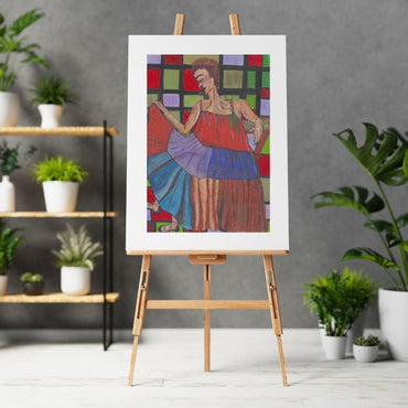 Posters, Prints, & Visual Artwork Young Lady Portrait - Rainbow