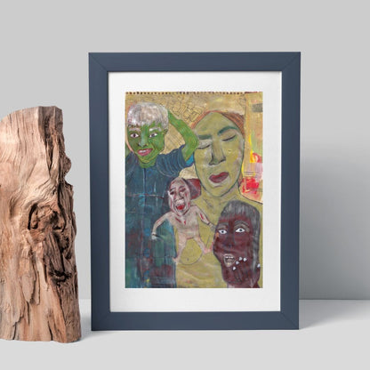 Posters, Prints, & Visual Artwork Zombies Abstract Expressionist Artwork: "Zombies"