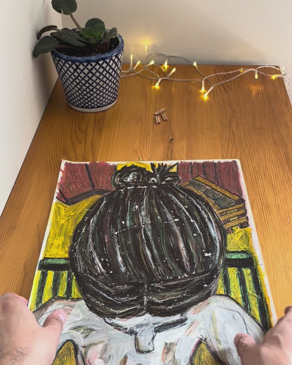 The Cleaning Lady (Original Painting)